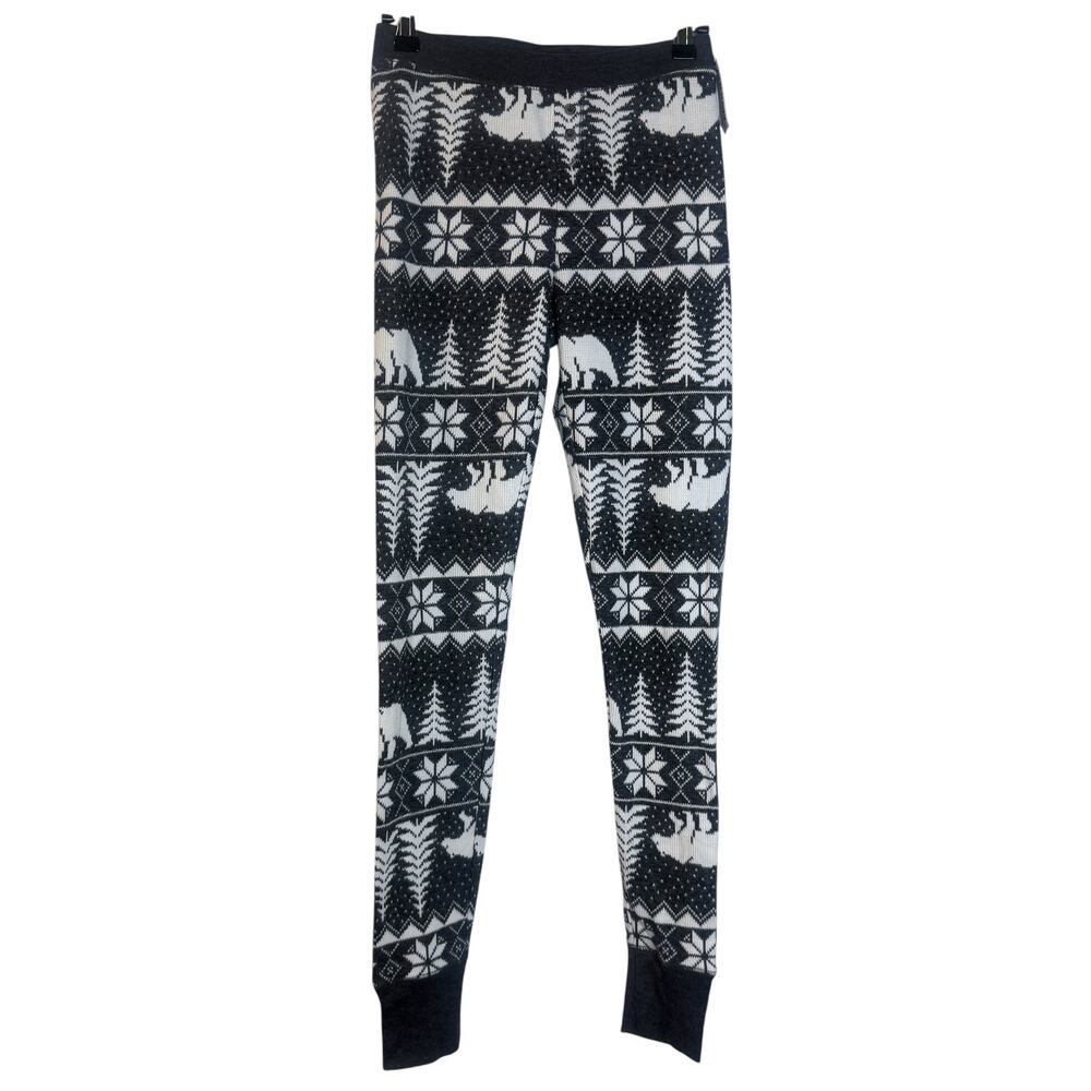 Old Navy Pajama Pants Womens XS Gray Winter Comfy Knit Stretch Christmas NWT